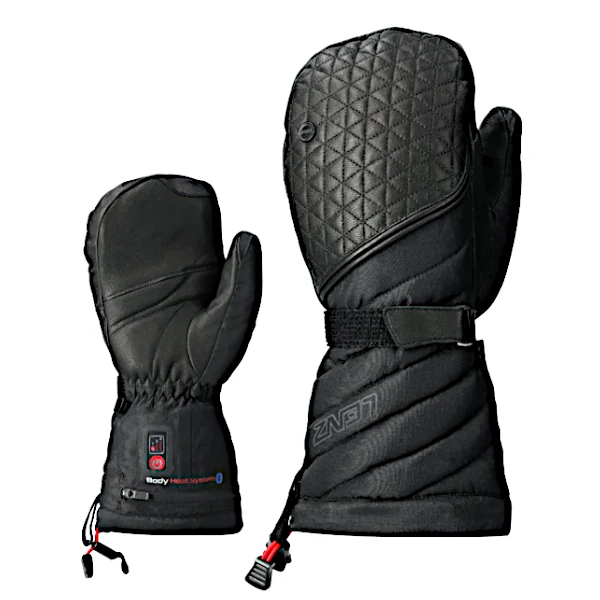LENZ heat glove 6.0 finger cap mittens women (schwarz)