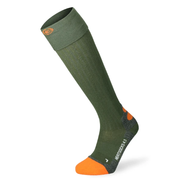 LENZ heat sock 4.1 toe cap (grün/orange)